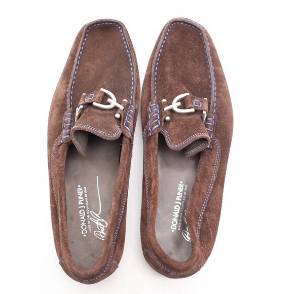 Donald J Pliner Dacio Men's Size 10 M Brown Suede Slip-On Shoes - Picture 8 of 11